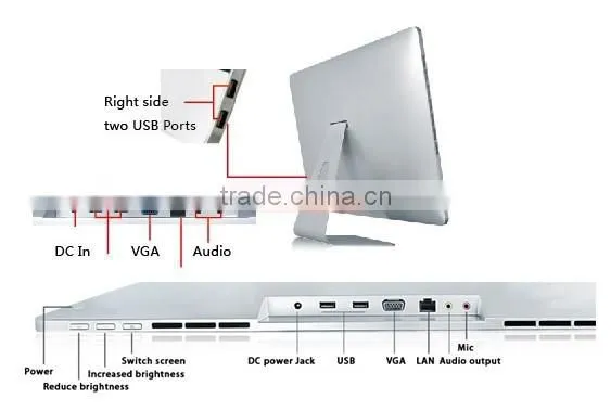 Inter Processor Manufacture and 7" Screen Size 18.5-23.6 Inch 3g photo-6