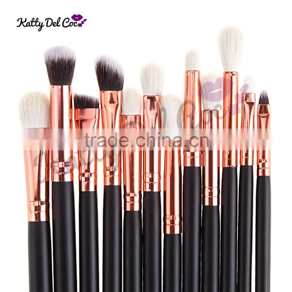 High Quality Professional Cosmetics Makeup Brush Set,rose Gold Handle With PU Bag Supplier's Choice photo-3