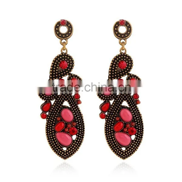 Wholesale Best Quality Imitation Gemstone Jewelry Water Drop Earrings photo-6