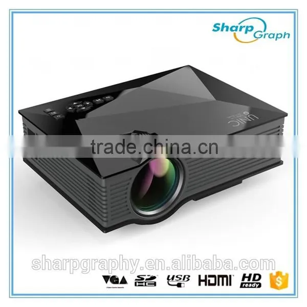 China Wholesale UNIC Mini Full HD LED Wifi Phone Projector UC46 Portable Presentation Projecter for HTC One photo-5
