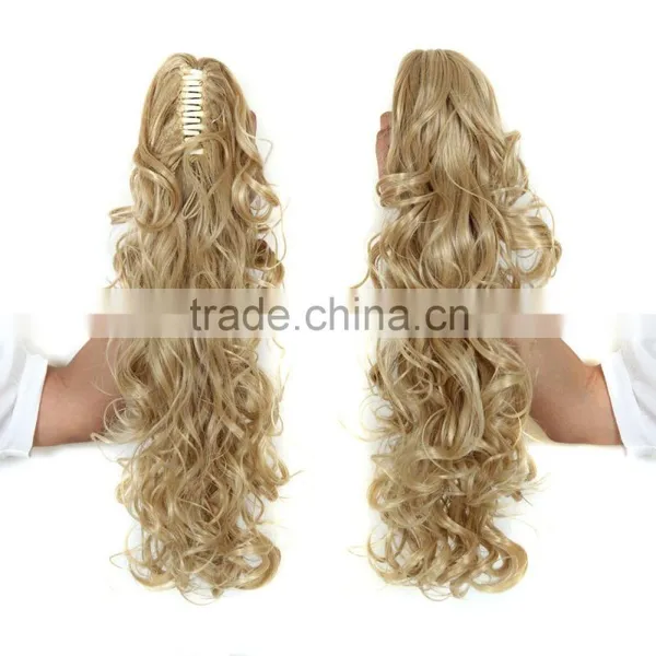 Ponytail Synthetic Hair Curly Style Many Colors Possible photo-2