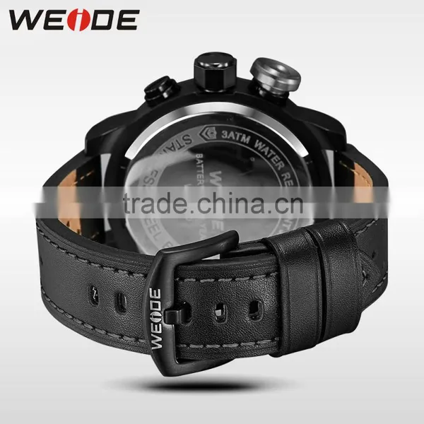 High Quality WEIDE Luxury Men Watch Japan Movt Quartz Watch Stainless Steel Back Big Face Watch Digital Gray WH5210 photo-5
