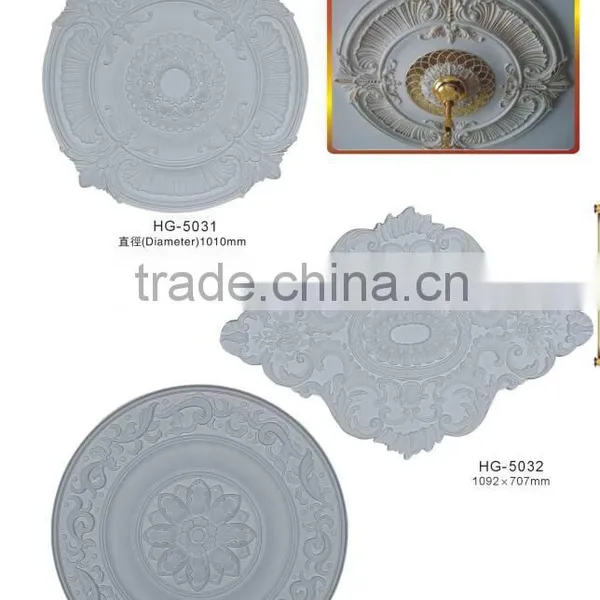 Easy to Install High Quality Factory Price pu Carved Medallion for Decorating Ceiling photo-2
