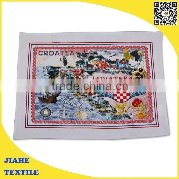 Cheap Wholesale 100% Cotton Custom Printed Tea Towel photo-4