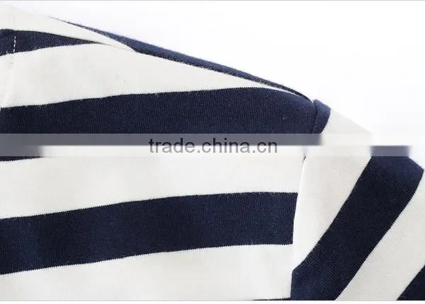 Wholesale Clothing High Quality 100%cotton o Neck Stripes Tshirts Bulk With Chian Clothes Factory Supplier's Choice photo-4