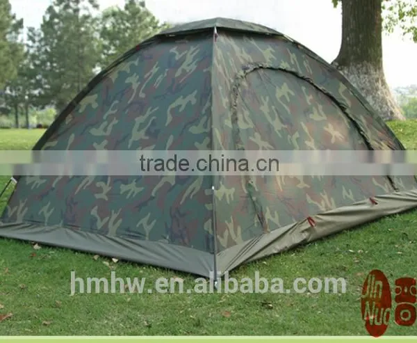 2 Persom Single Layer Double Door Camouflage Camping Tent photo-3