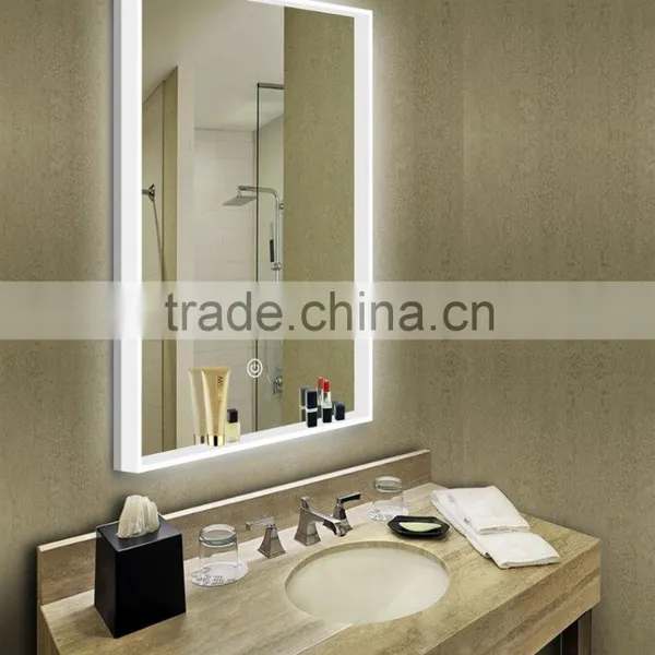 Home Decor Led Lighted Modern Bathroom Mirror ,backlit Mirror With Touch Sensor Switch photo-2
