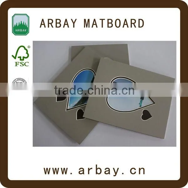 Promotional Gifts 11x14 Heart Shapes Paper Photo White Matt Board photo-3