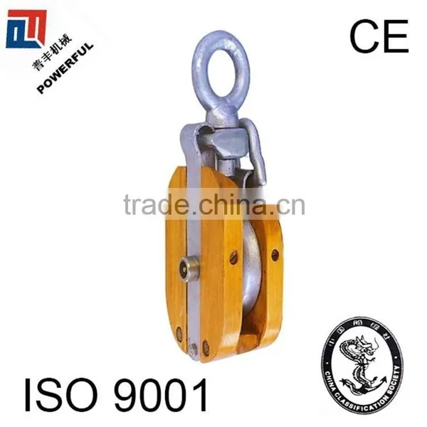 JIS TYPE SINGLE WOODEN PULLEY WITH HOOK photo-6
