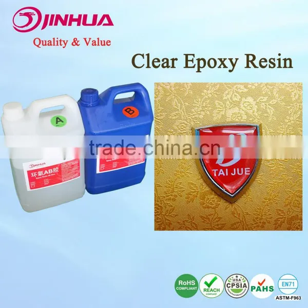 Bubble Free Yellow Resistance Epoxy Resin AB Glue for 3D Dome Stickers Coating Factory