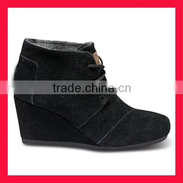 Wholesale Winter Boots Desert Wedge Women High Heel Shoes photo-3