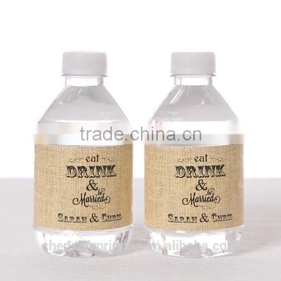 Customized Party Sticker Label Plastic Water Bottle Label photo-2