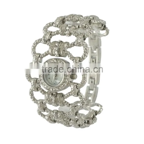 New Model Unique Fashion Ladies Dress Wide Band Alloy Quartz With Japan Quartz Watch photo-2
