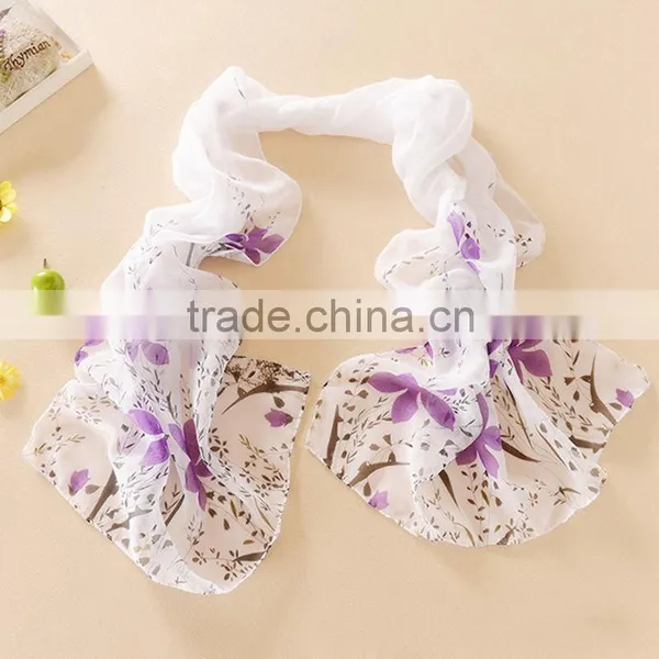New Fashion Women Long Soft Wrap Scarf Ladies Shawl Chiffon Scarf Scarves photo-3