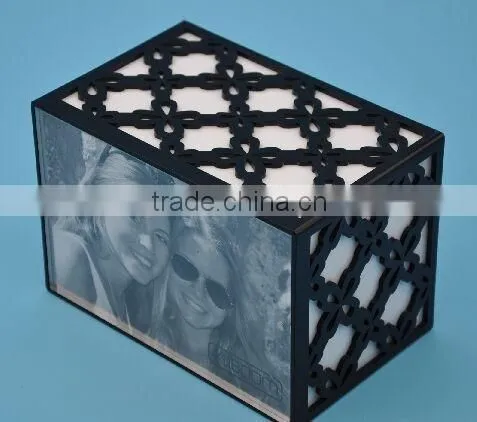 Acrylic Photo Frame With Fashion LED Light Power Shenzhen Factory Acrylid Frame in Black photo-2