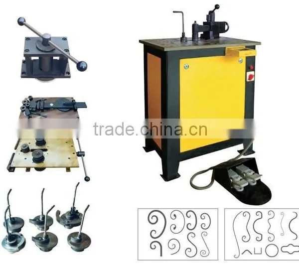 EL-DW16D Medium Frequency Wrought Iron Scroll Making Machine