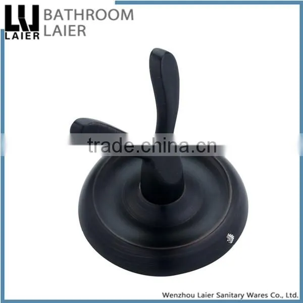 Popular Unique Design Zinc Alloy ORB Finishing Bathroom Accessories Wall Mounted Double Robe Hook photo-4