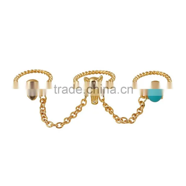 Fashion Rings Jewelry Women Fox Head Ring photo-2