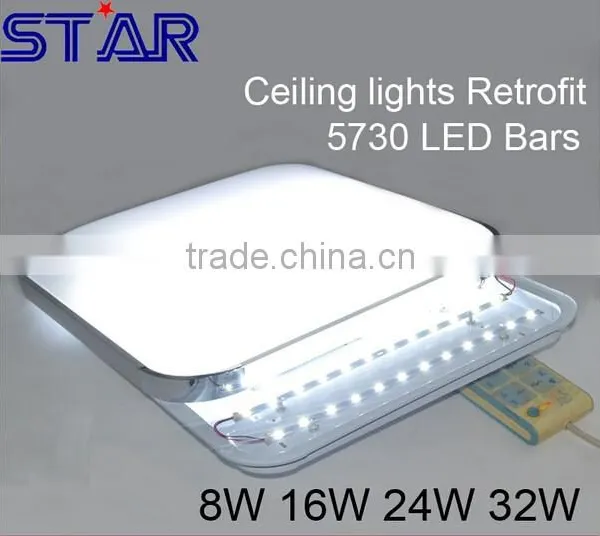 SMD5730 LED Diodes LED Bar Rigid Strip 8W 16W 24W 32W for Ceiling Lights Tube Fluorescent Lamp Emergency Replacement Accessories photo-3