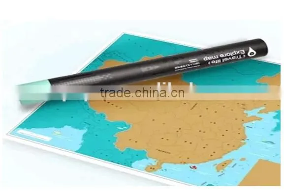 Factory Directly Selling Travel Scratch Map photo-6