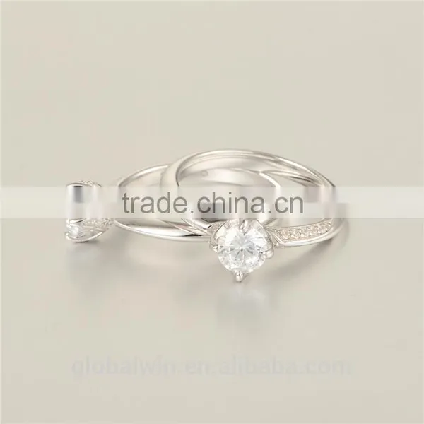 925 Latest Simple Design Ladies Coustume Jewelry Italian Silver Rings photo-3