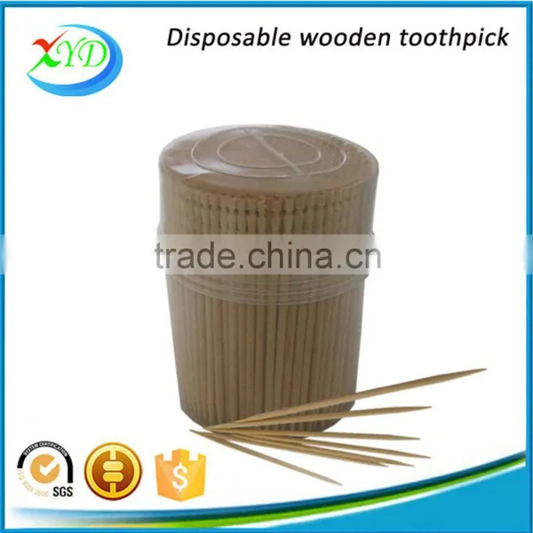Plastic Dispenser Round Wooden Toothpicks photo-3