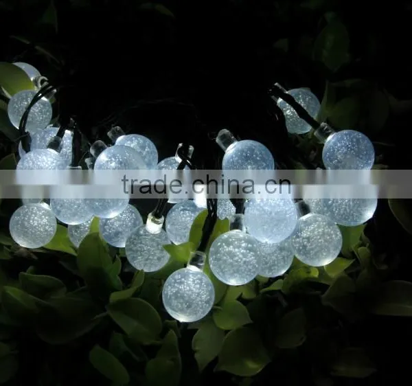 Christmas New Solar Bubble Ball Lamp String Rechargeable 30LED Christmas Lights photo-3