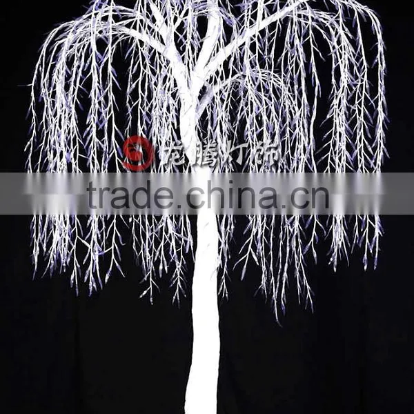 3.5m White Outdoor Artificial Led Weeping Willow Tree photo-2