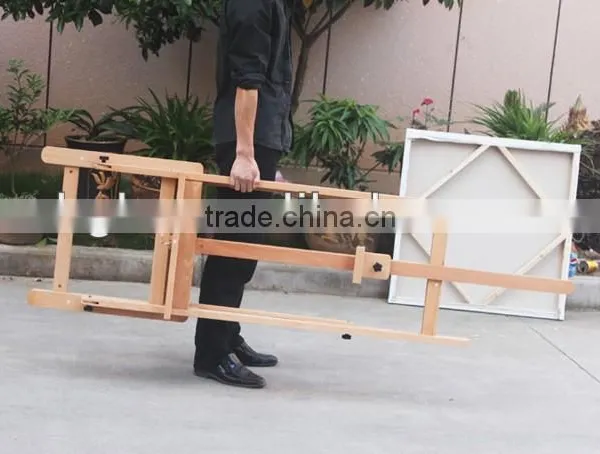 in Stock 55x55x171(237)cm Small Beech Wood Studio Easel photo-4