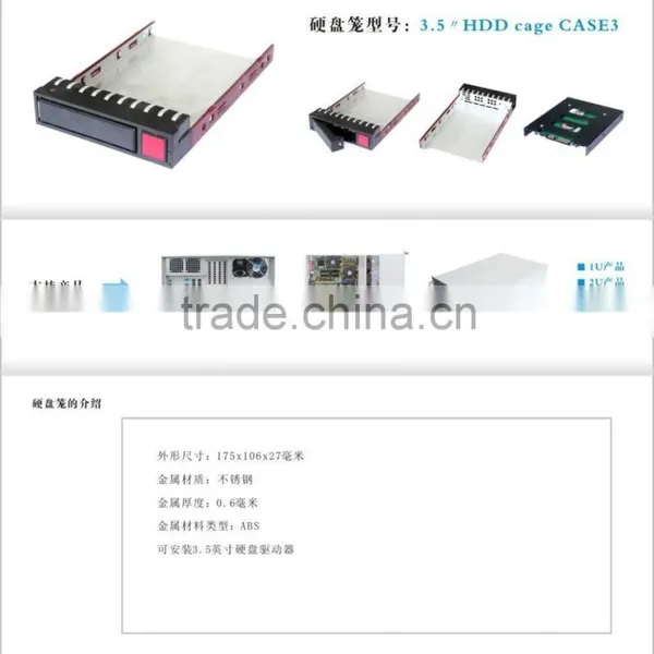 EDNSE HDD BRACKET 3.5''HDD Cage Case 3 Hdd Bracket for Server Case photo-3