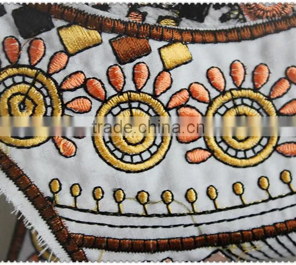 New Design Embroidered Necklace, Ethnic Colourful Embroidered Collar. Women's Garment Collar photo-3