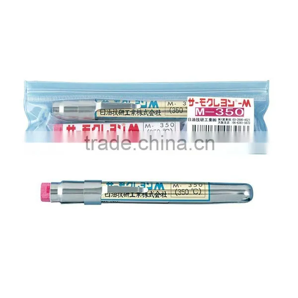 Temperature indicator stick for metal fabrication and oven temperature control