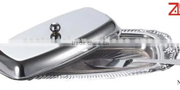 Wholesale Stainless Steel Dish Plates Butter Dish With Lid