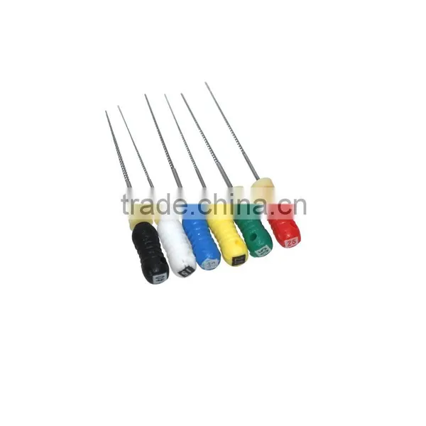 2016 Hot Sale Denshine Brand New 10 Pack NITI Flexible Hand Use Dental Root Canal K-Files #015-040 25mm photo-2