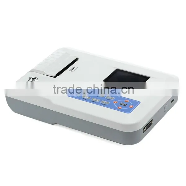 Color LCD Display 12-lead ECG 3-Channel Portable ECG EKG photo-4