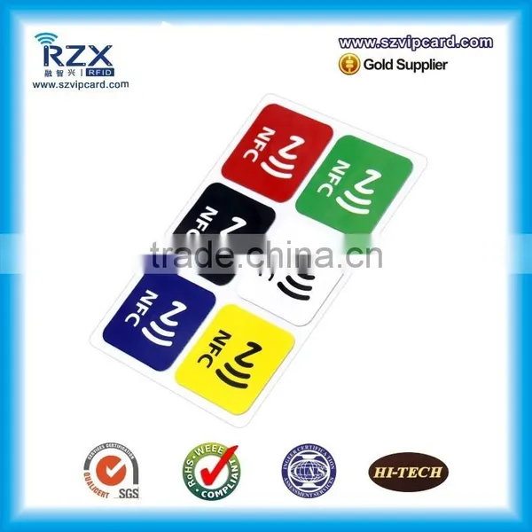 CMYK Print Low Cost Rewritable Small Size NFC Tag Sticker photo-3