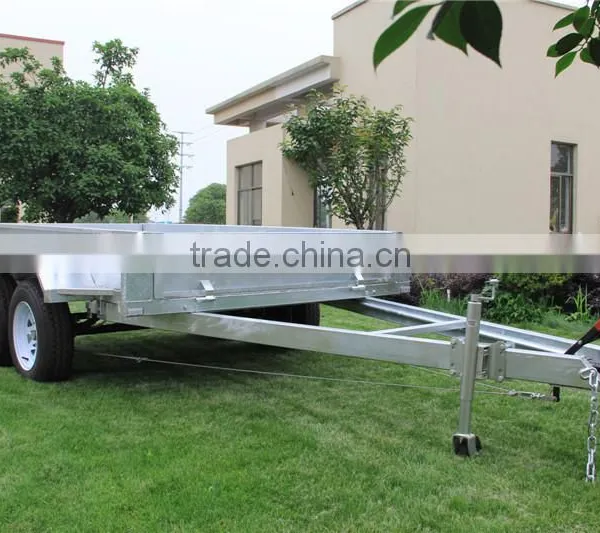 High Quality Hot Dipped Galvanized Heavy Duty Tandem Box Trailer With Caged photo-2