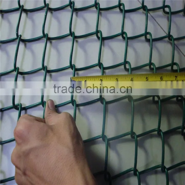 Customized Pvc Coated Paint Temporary Chain Link Fence Black/Chain Link Fence
