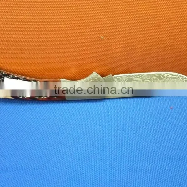 Stainless Steel 1pc Damascus Laguiole Folding Knife photo-6