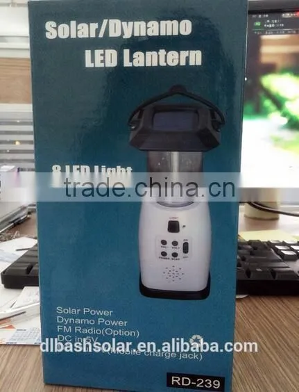 Solar Power and Emergency Crank Solar Lantern &solar Chargers Solar Powder FM Radio Solar photo-3