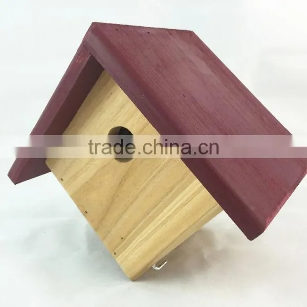 Simple Small Wooden Bird's Nest,FSC Wood Bird House photo-3