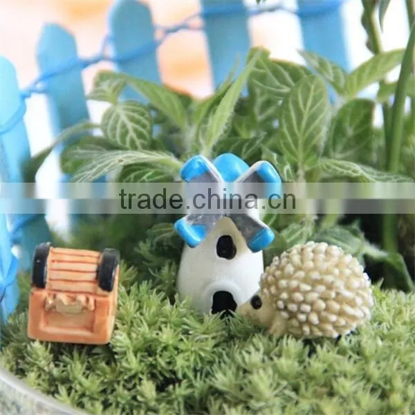 Micro Landscape Landscape Small House , Resin Windmill Small Castle photo-3
