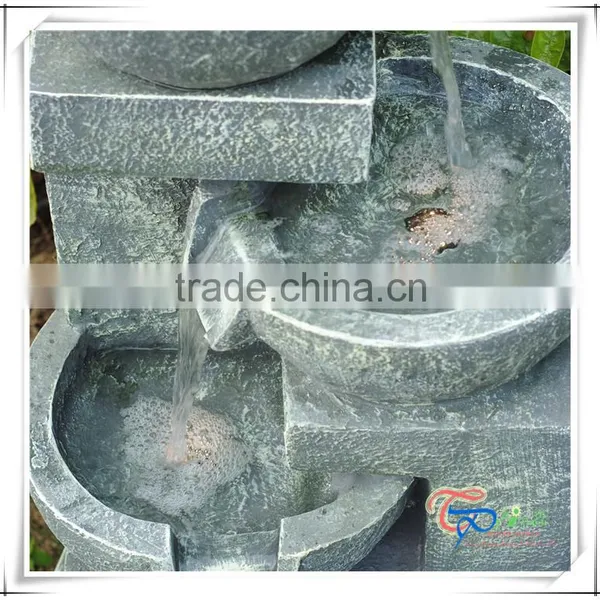 4 Tier Cascading Bowls Garden Outdoor Patio Water Fountain photo-3