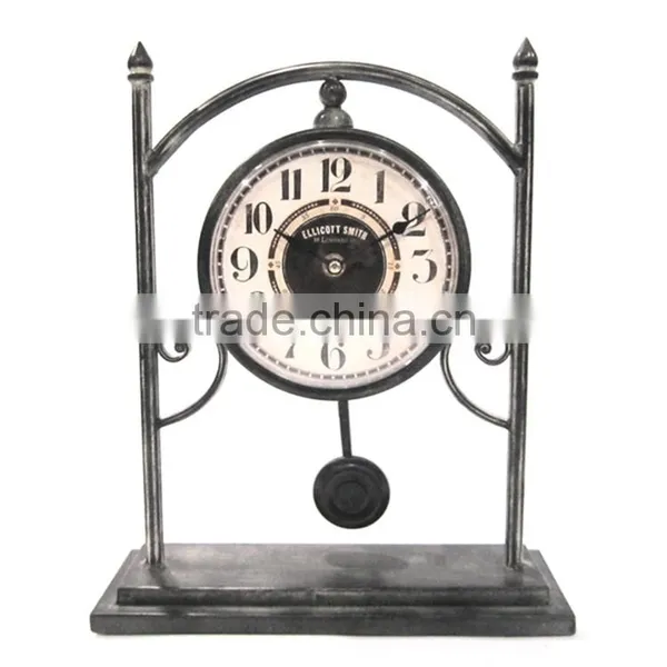 Cheap!!! Round Small MDF Table Clock Small Wooden Table Clock photo-4