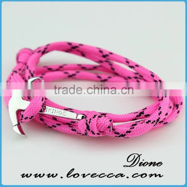 Fashion Jewelry Bracelet Mens Navy Nautical Rope Anchor Bracelet photo-2