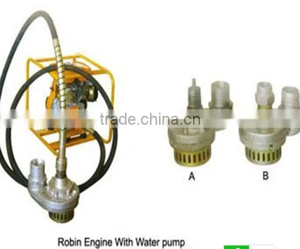 Centrifugal and Flexible Shaft Water Pump on Concrete Construction photo-3