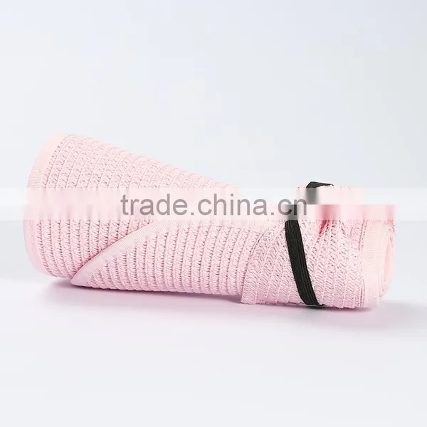 Foldable Summer Lady Beach Straw Hat photo-5