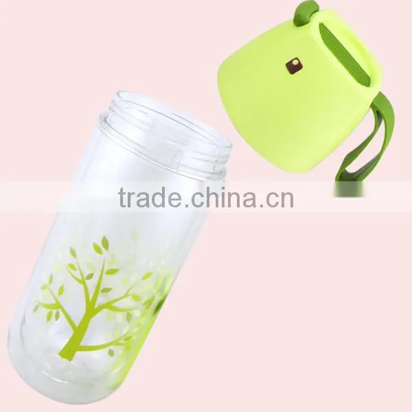 320 ML Double Wall Plastic Drinking Water Bottle With Lid photo-5