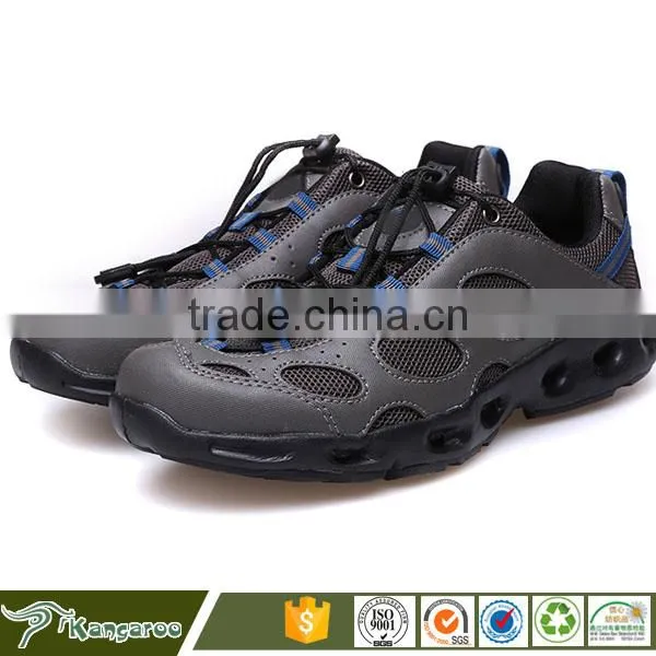 High Quality Black Casual Lace Up Latex Boots For Men photo-6