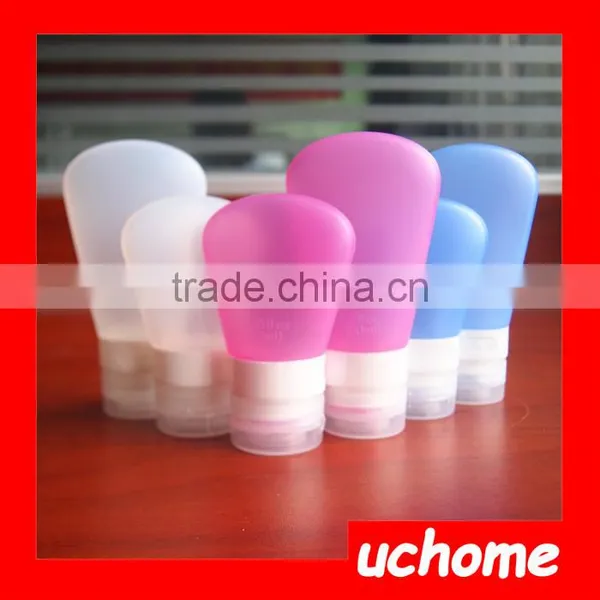 UCHOME Squeeze Silicone Travel Shampoo Bottle BPA Free Silicone Travel Bottle/ Eco Friendly Wholesale Cosmetic Containers photo-5